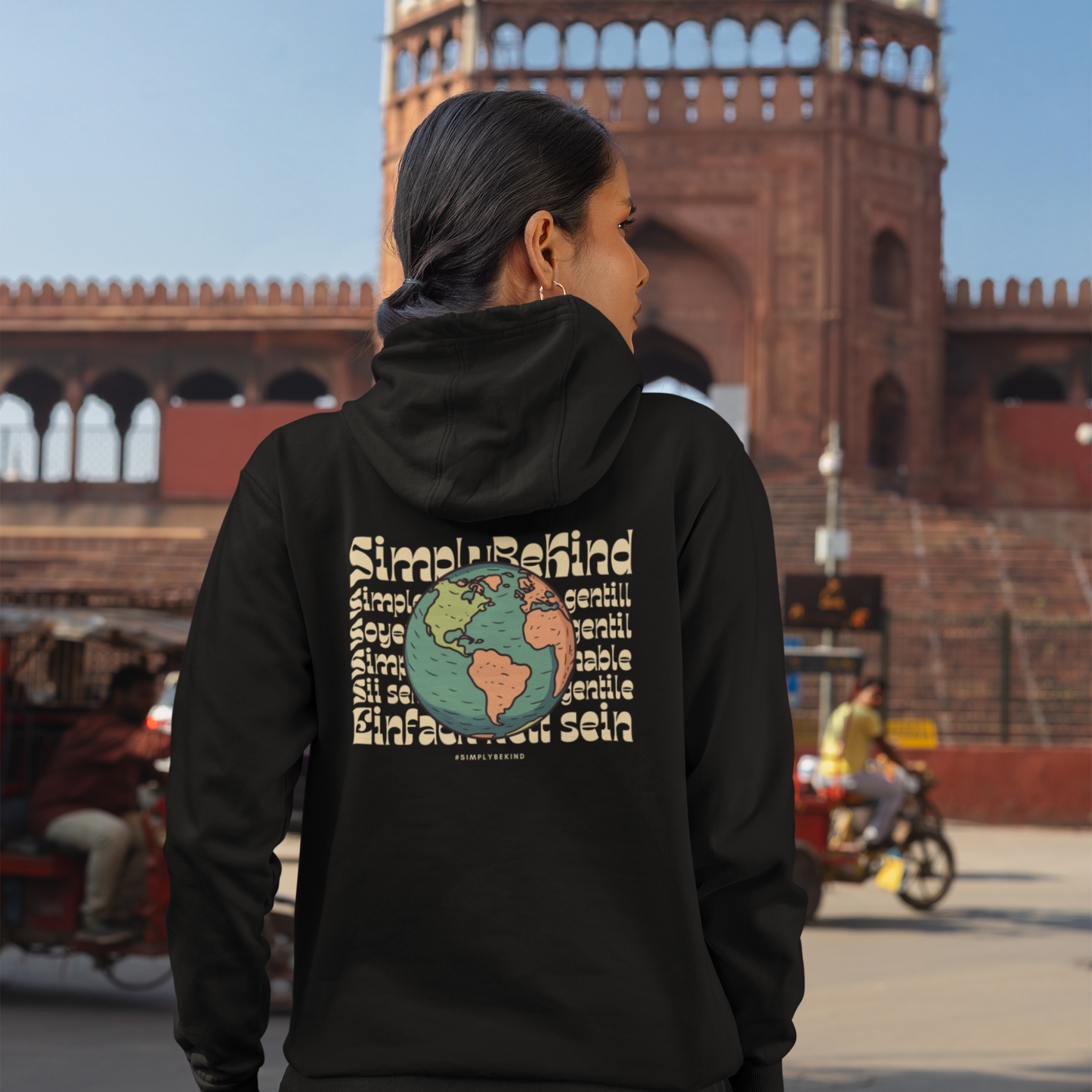 AROUND THE GLOBE SIMPLY BE KIND HOODIE