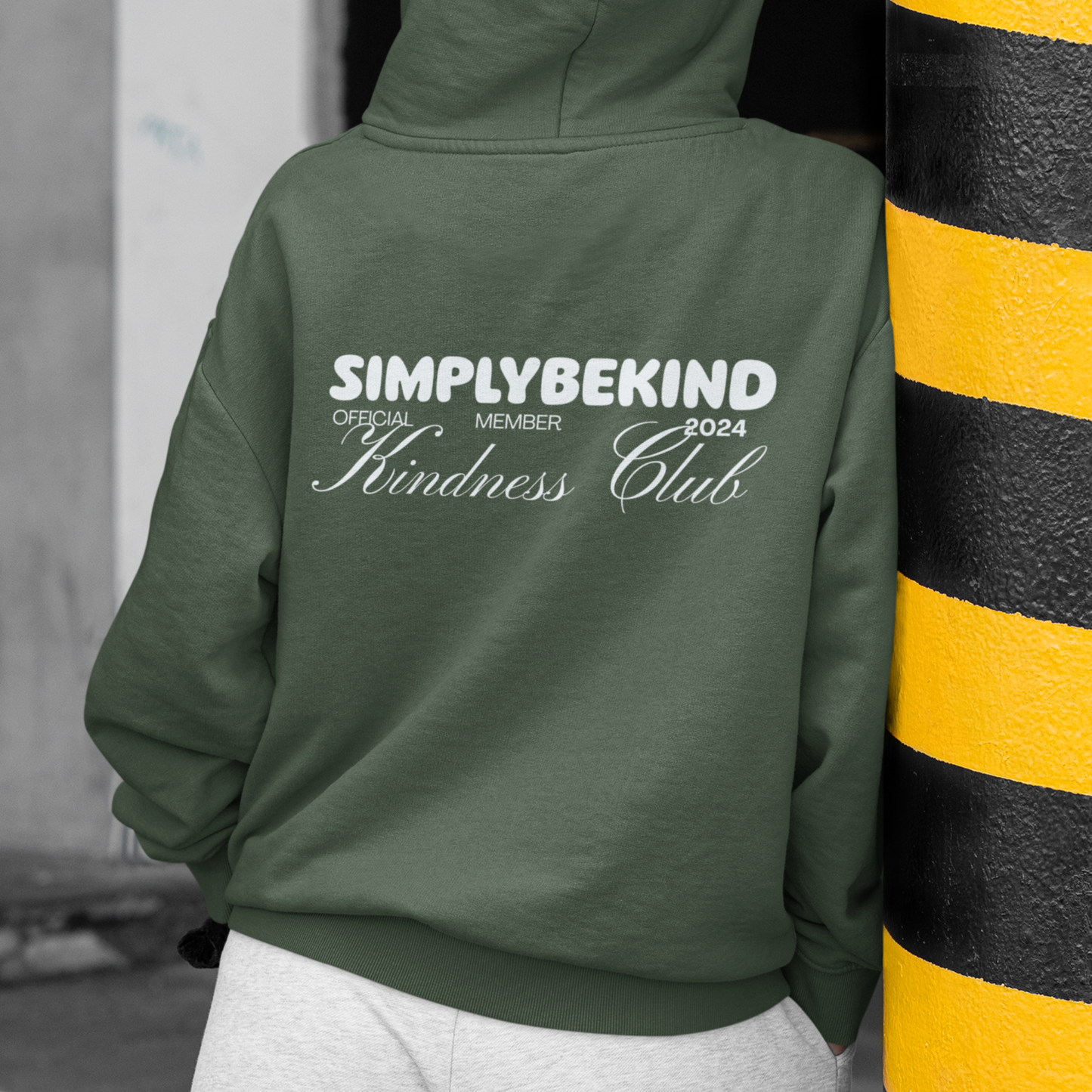 OFFICIAL MEMBER KINDNESS CLUB FOREST GREEN HOODIE