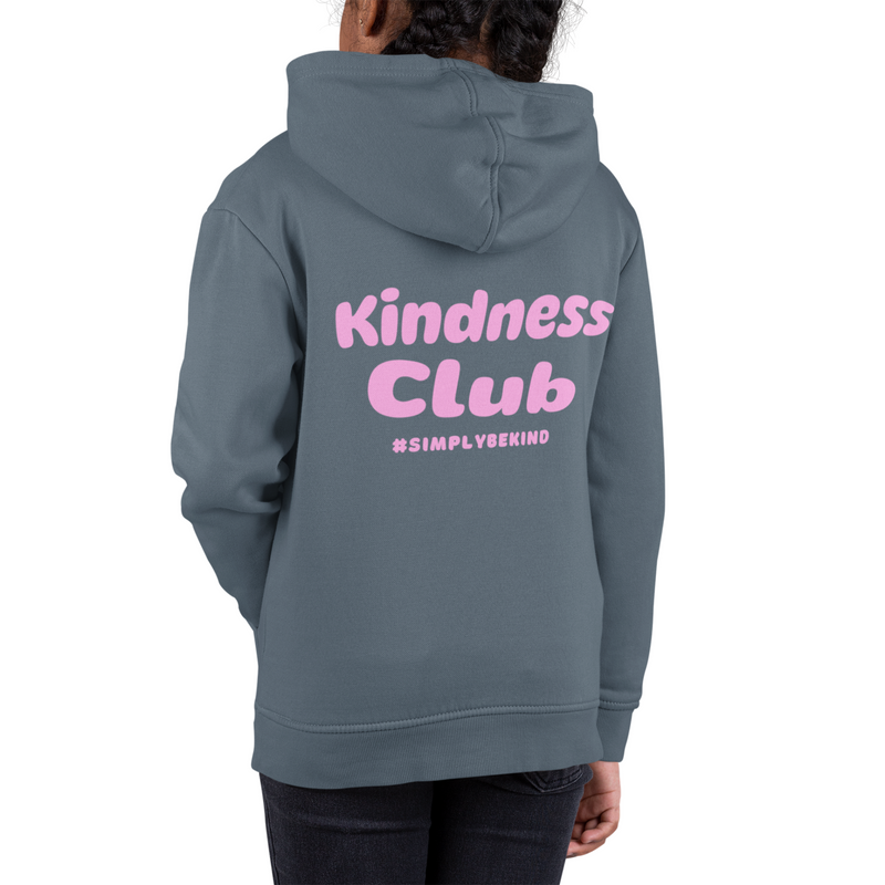 BLUEBERRY BLISS KINDNESS CLUB KIDS HOODIE