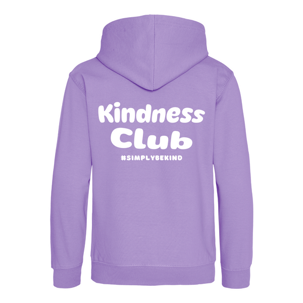 FROSTED LAVENDER KINDNESS CLUB KIDS HOODIE