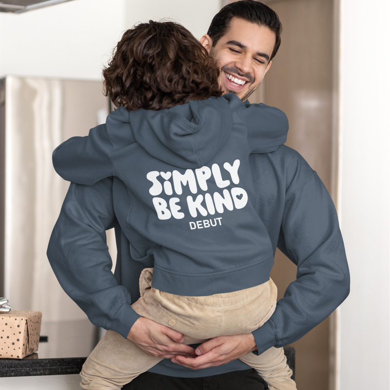 SKYLINE BLUE ADULT & CHILD SET DEBUT COLLECTION HOODIE