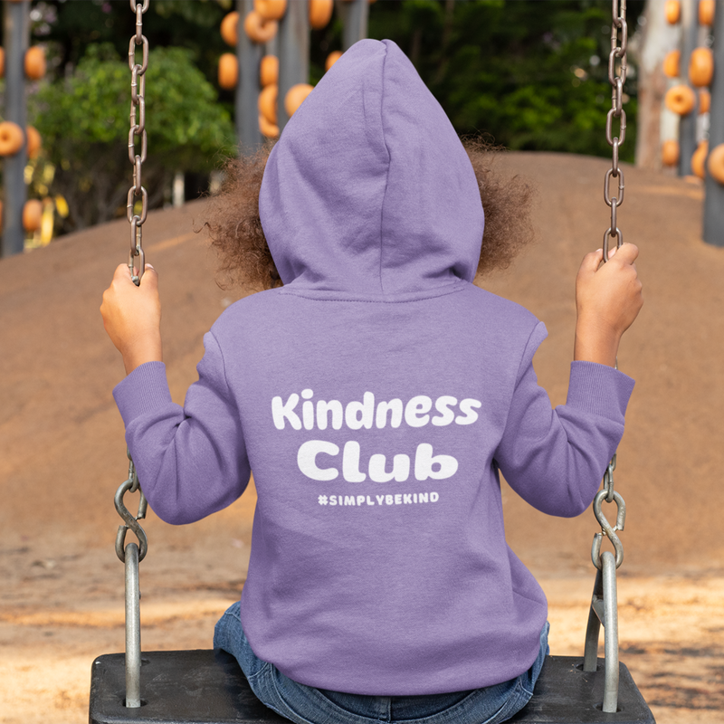 FROSTED LAVENDER KINDNESS CLUB KIDS HOODIE