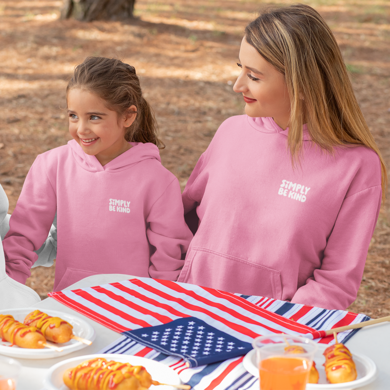 PINK PUFF ADULT & CHILD SET DEBUT COLLECTION HOODIE