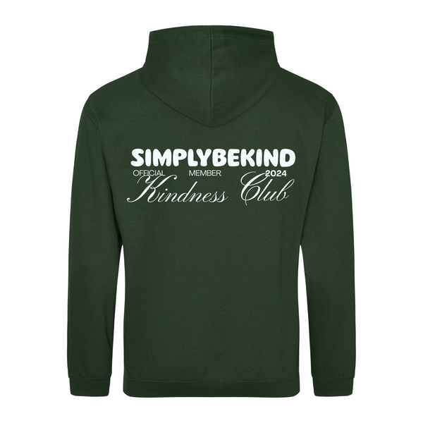 OFFICIAL MEMBER KINDNESS CLUB FOREST GREEN HOODIE