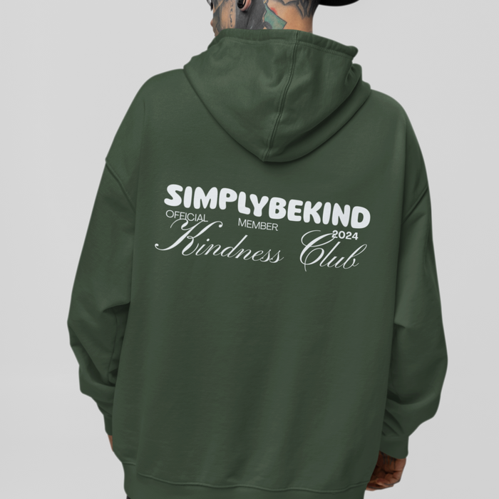 OFFICIAL MEMBER KINDNESS CLUB FOREST GREEN HOODIE