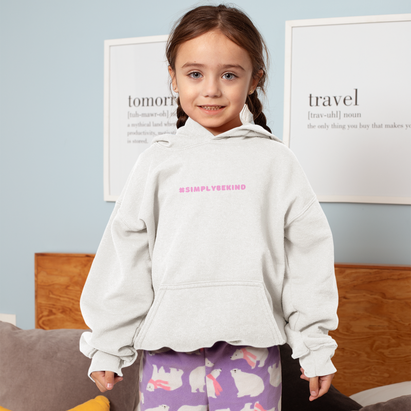 SNOWY ROSE KINDNESS CLUB KIDS HOODIE