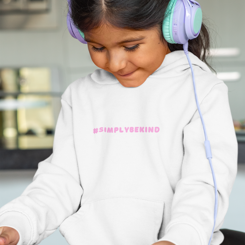 SNOWY ROSE KINDNESS CLUB KIDS HOODIE