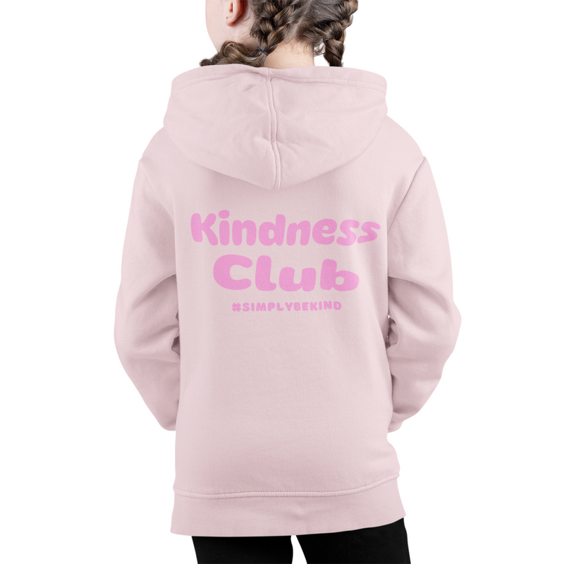 BLUSH BUNNY KINDNESS CLUB KIDS HOODIE