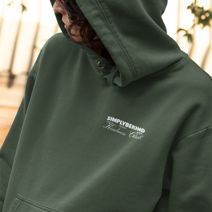OFFICIAL MEMBER KINDNESS CLUB FOREST GREEN HOODIE