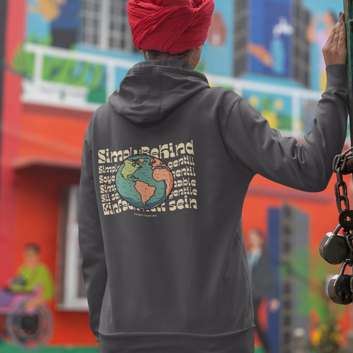 AROUND THE GLOBE SIMPLY BE KIND HOODIE